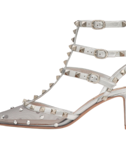 D?COLLET? ROCKSTUD IN RETE CON CRISTALLI E CINTURINI 65MM