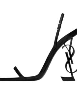 OPYUM SLINGBACK SANDALS IN GLAZED LEATHER