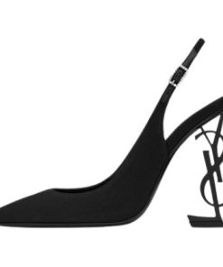 OPYUM SLINGBACK PUMPS IN CREPE DE CHINE