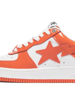 Patent Leather Orange White