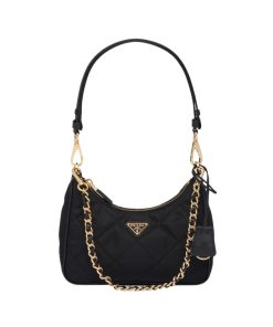 Mini borsa Prada Re-Edition 1995 Cha?ne in Re-Nylon