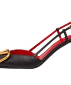 D?COLLET? SLINGBACK VLOGO SIGNATURE IN VITELLO 80MM