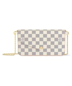 F?licie Damier Azur Canvas Clutch 21cm