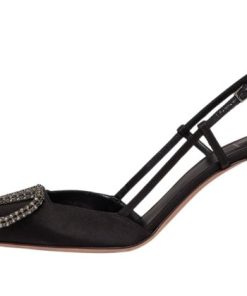 D?COLLET? SLINGBACK VLOGO SIGNATURE IN RASO 80MM