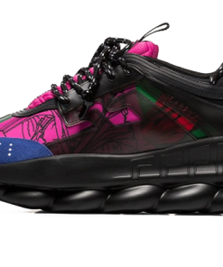 Chain Reaction Blue Black Fuchsia