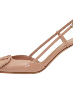 D?COLLET? SLINGBACK VLOGO SIGNATURE IN VERNICE 80MM