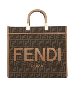 Braune FF Stofftasche 22cm