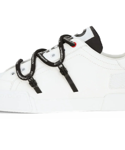 Portofino sneakers in calfskin and patent leather White