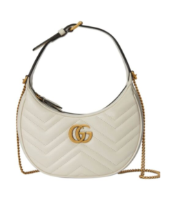 GG Marmont Half-Moon Creme 21 cm