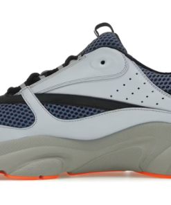 Blue Technical Mesh Light Blue Grey Orange