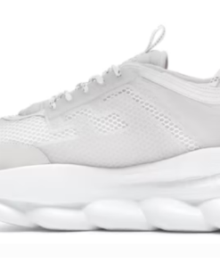 Chain Reaction White Mesh Rubber Suede