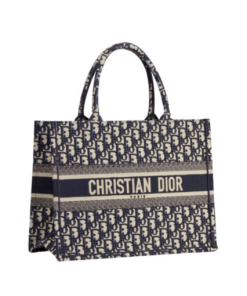 Book Tote Blau/Beige 36 cm