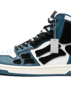 Skel teal black high