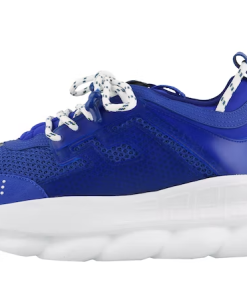 Chain Reaction Blue Mesh Rubber Suede