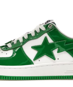 Patent Leather Green White