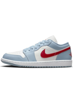 Air Jordan 1 Low "Blue Whisper & Dune Red"