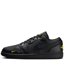 Air Jordan 1 Low SE "Black Elephant Print"